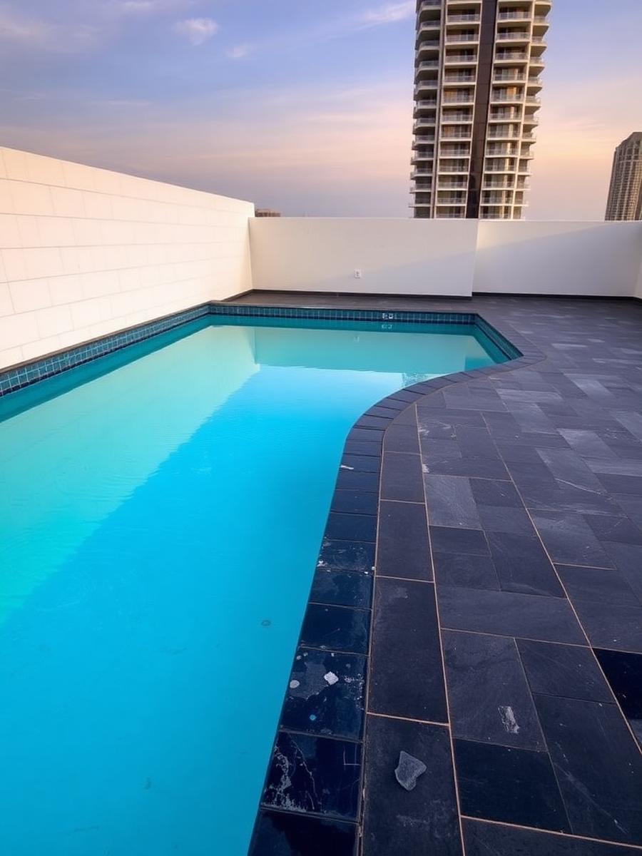 Obra de piscinas realizada pela Fortifica Predial